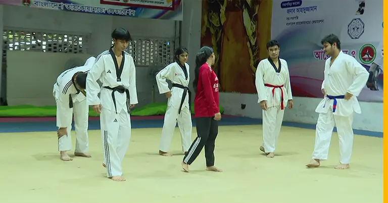 তায়কোয়ান্দো খেলোয়াড়রা